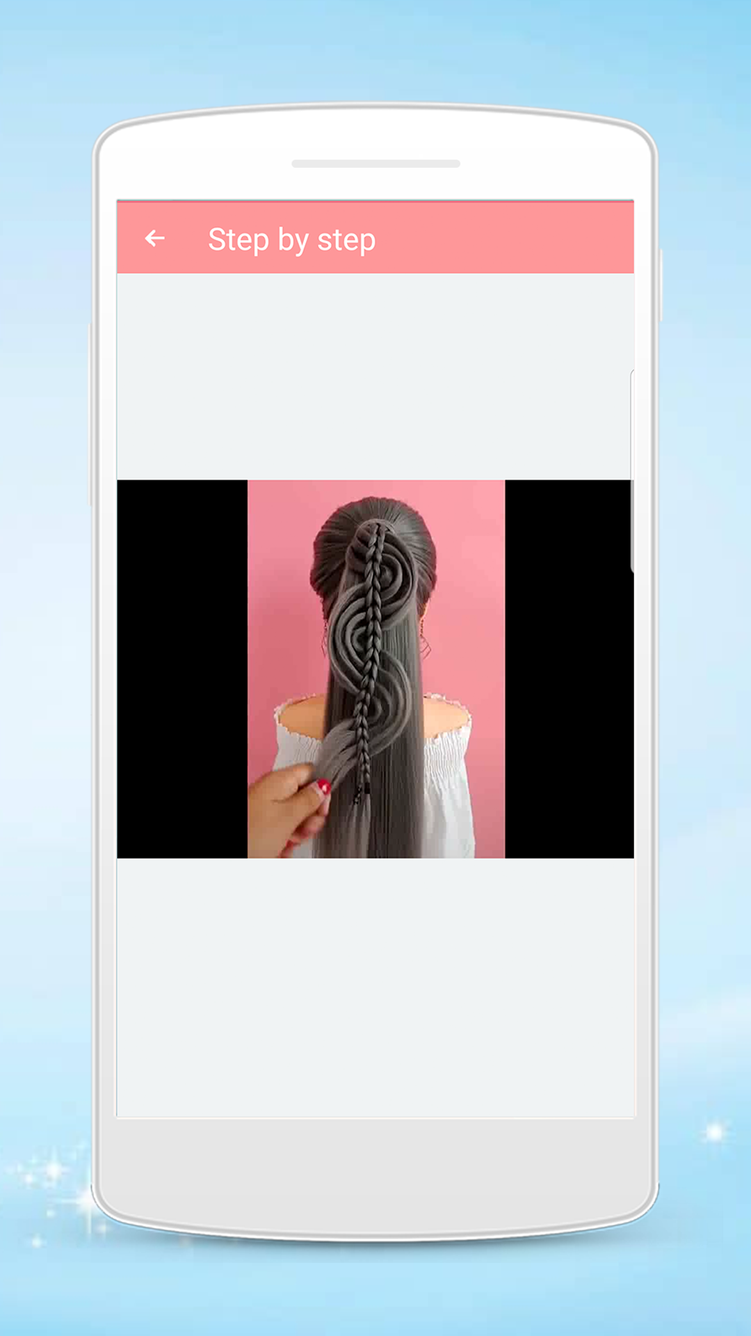 اسکرین شات 7 برنامه Hairstyles step by step