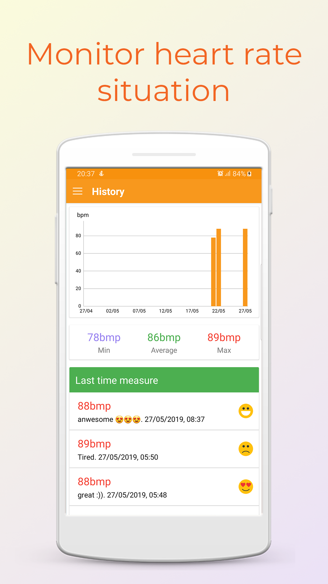 اسکرین شات 3 برنامه Heart Rate Monitor