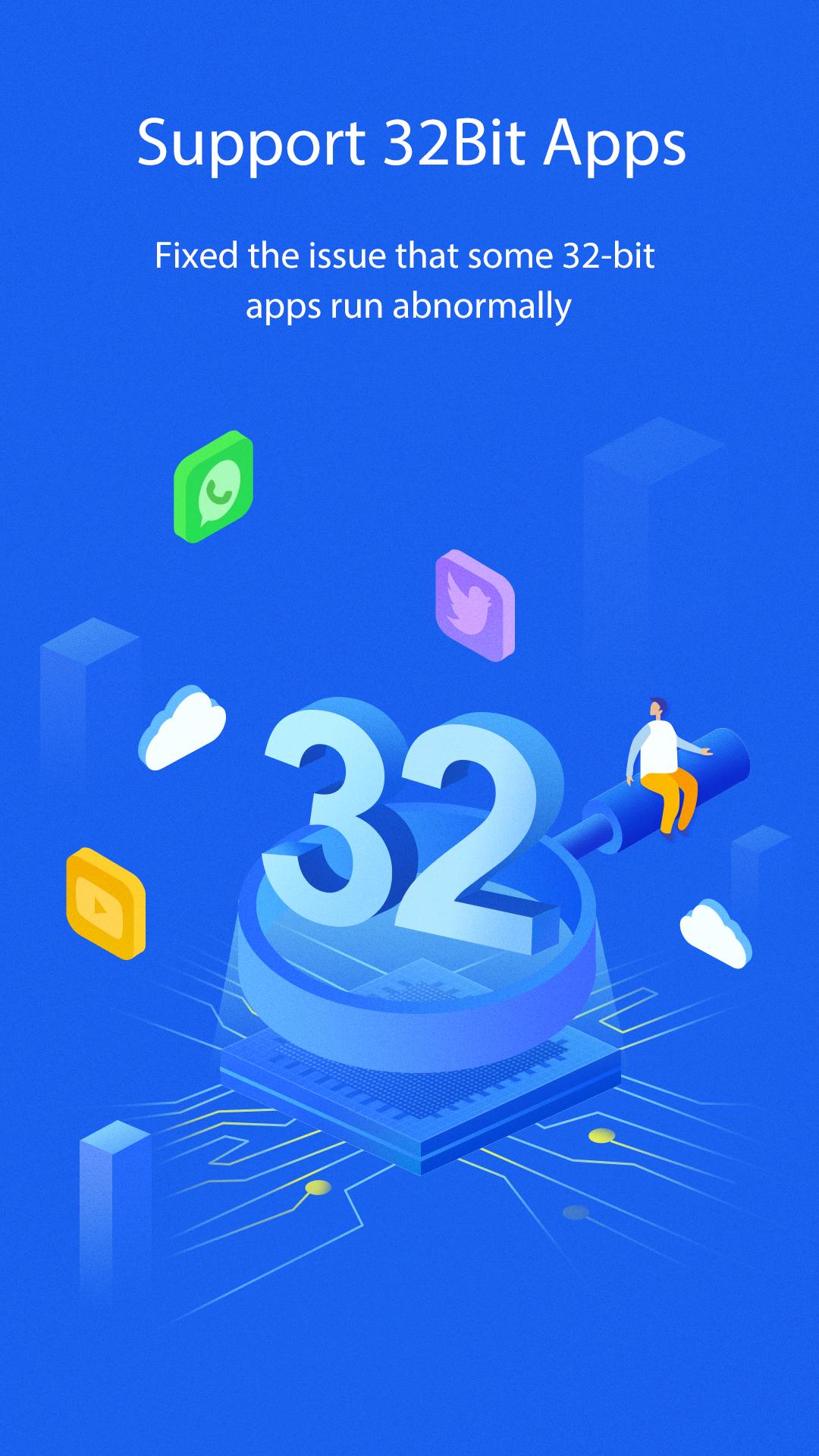 اسکرین شات 1 برنامه Dual Space - 32Bit Support