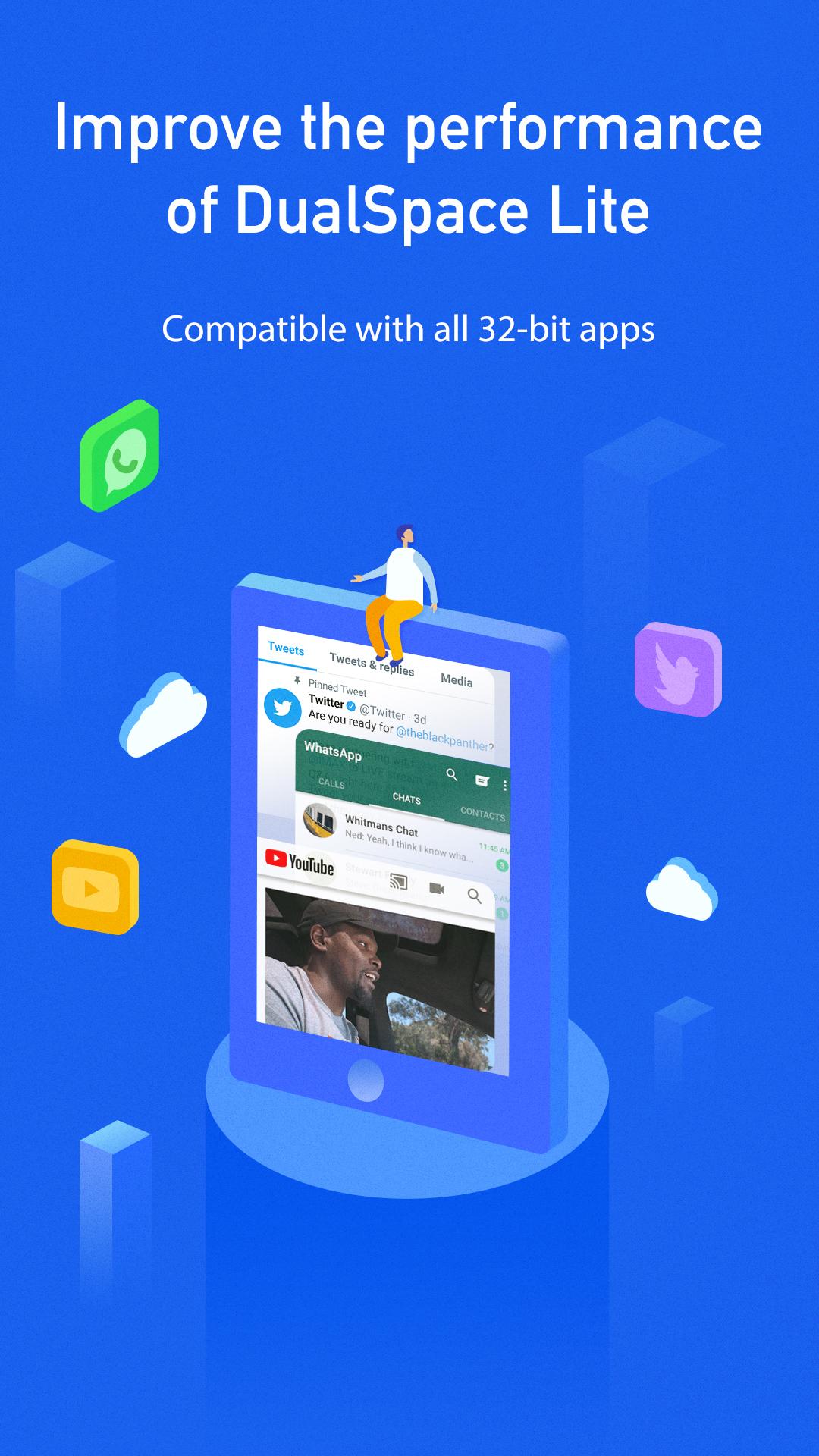 اسکرین شات 2 برنامه DualSpace Lite - 32Bit Support