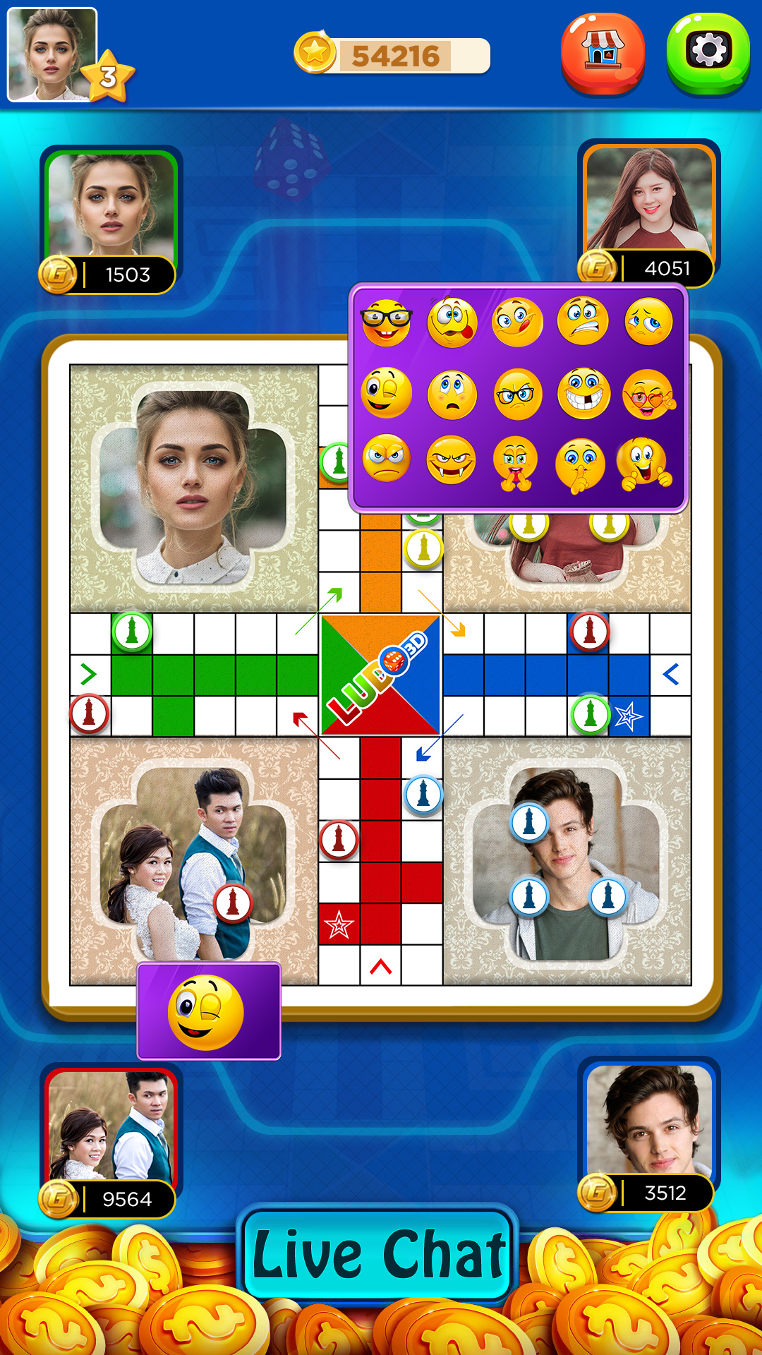 اسکرین شات 4 برنامه Super Ludo Classic