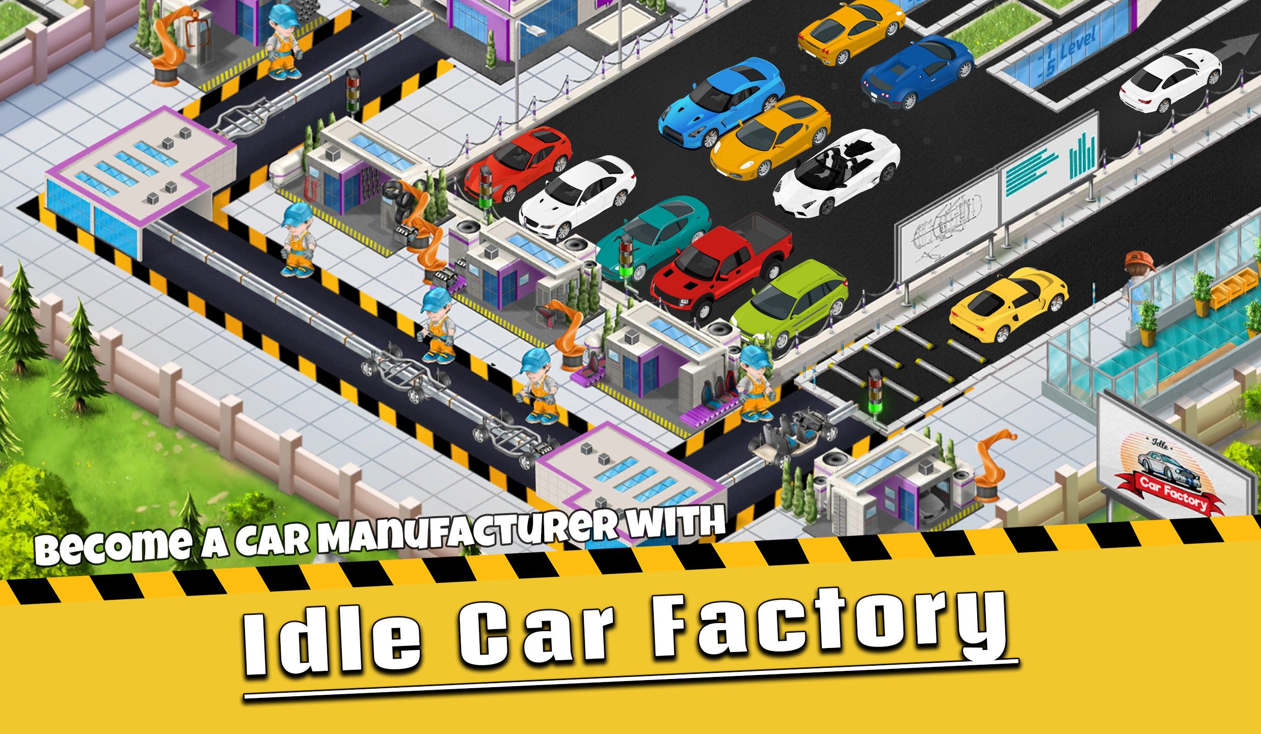 اسکرین شات 1 بازی Idle Car Factory: Car Builder