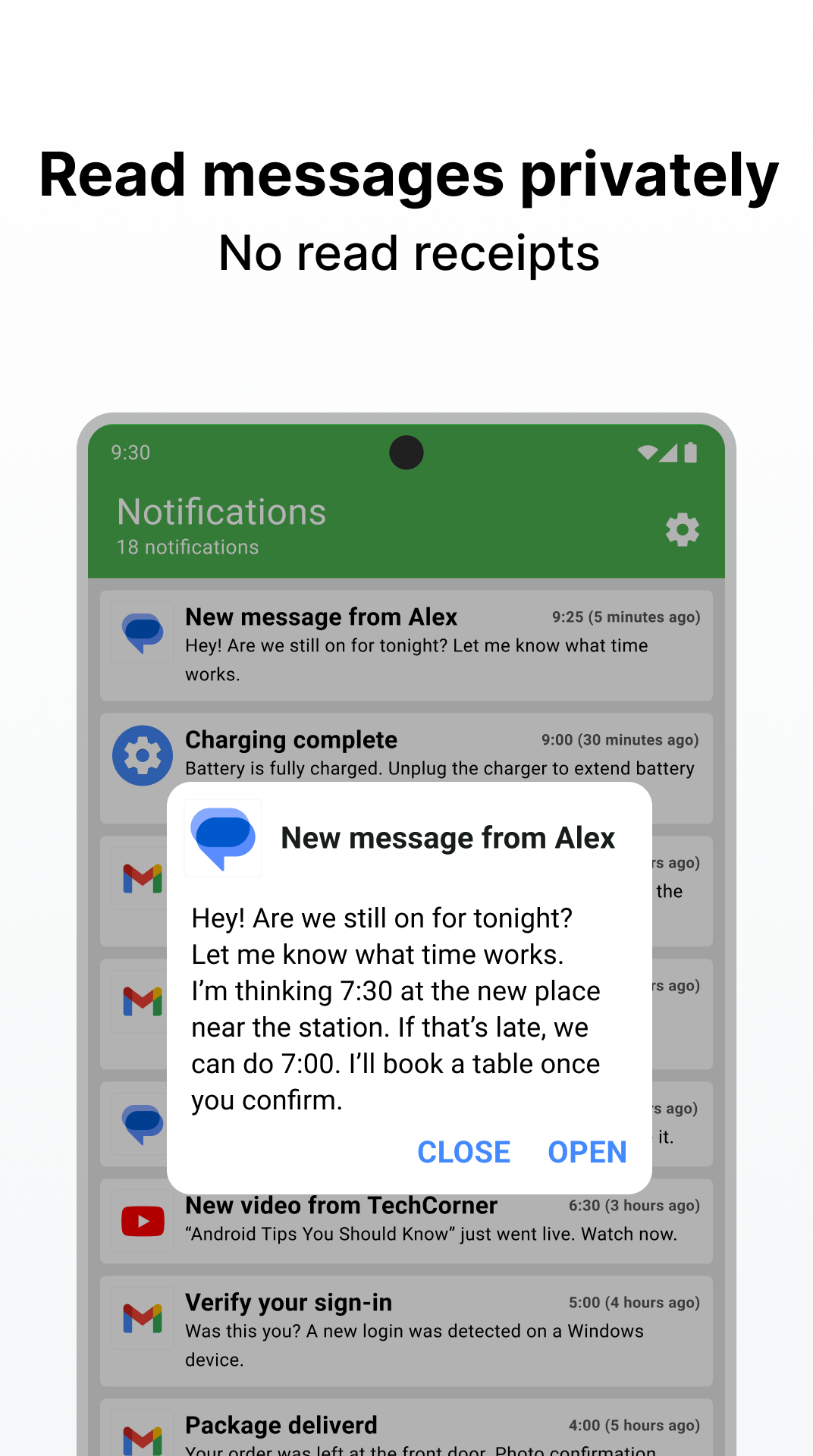 اسکرین شات 5 برنامه Notification History
