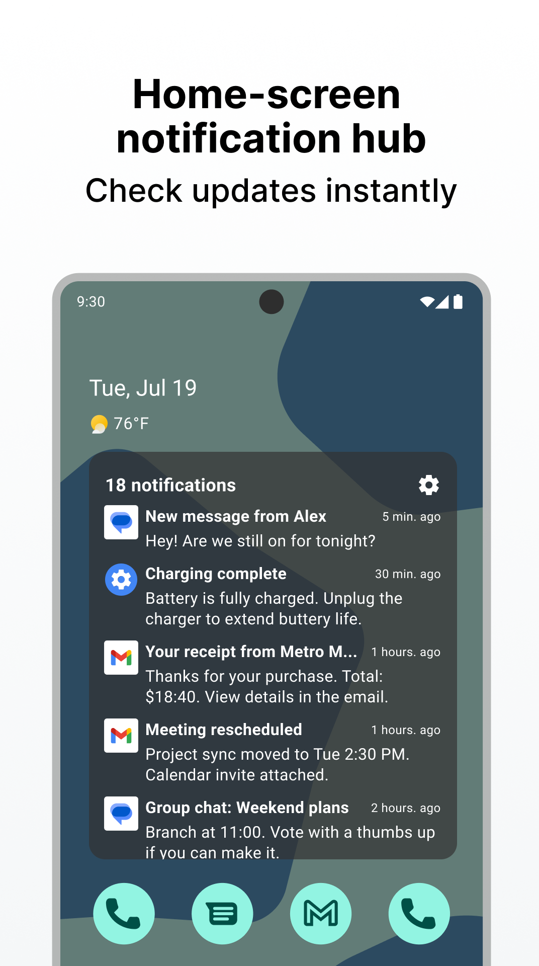 اسکرین شات 6 برنامه Notification History