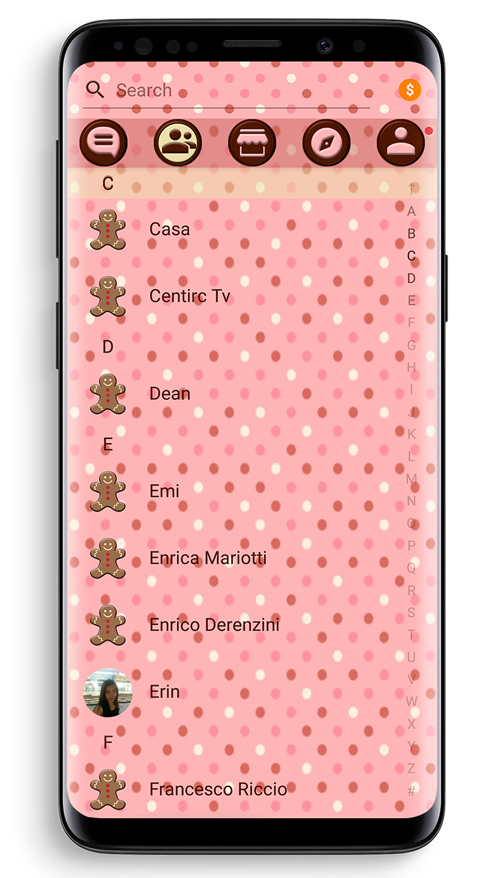 اسکرین شات 3 برنامه SMS Theme Love Chocolate pink