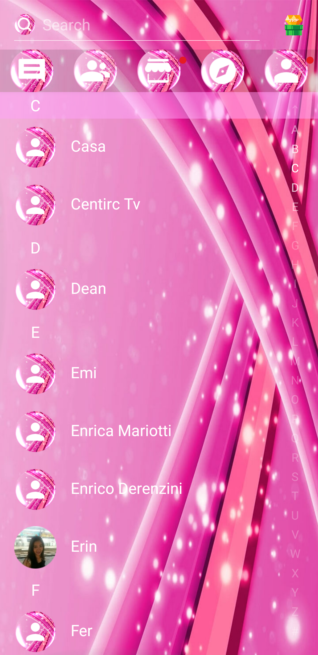 اسکرین شات 7 برنامه SMS Theme Sparkling Pink love