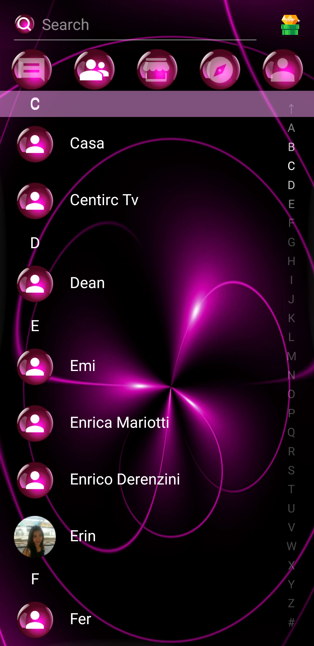 اسکرین شات 7 برنامه SMS Theme Sphere Pink - chat