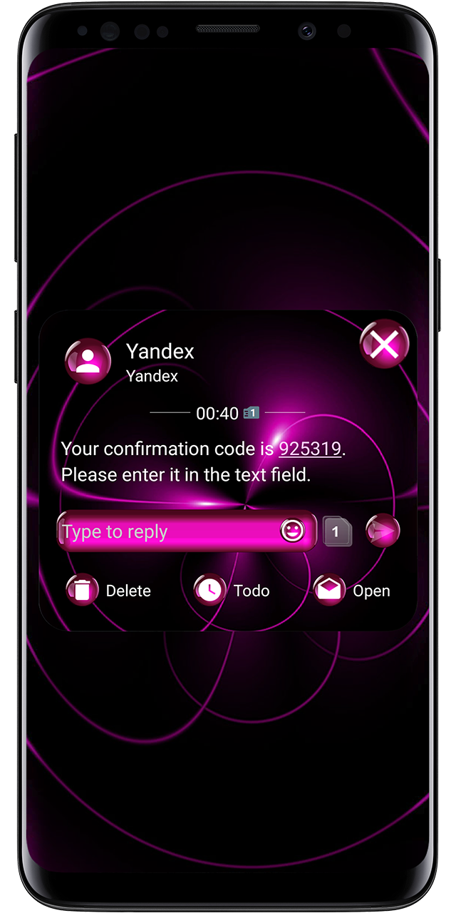 اسکرین شات 4 برنامه SMS Theme Sphere Pink - chat