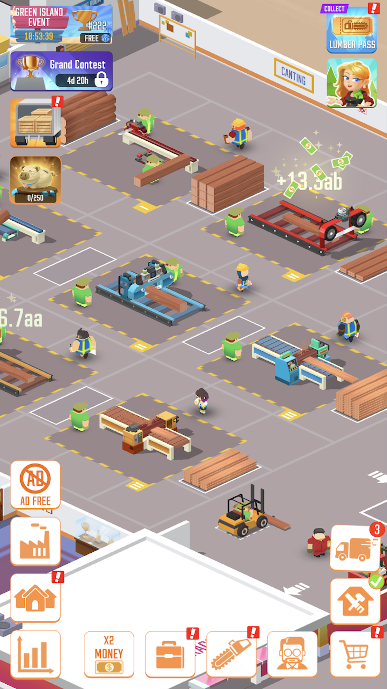 اسکرین شات 4 بازی Idle Lumber Empire: Tycoon Inc