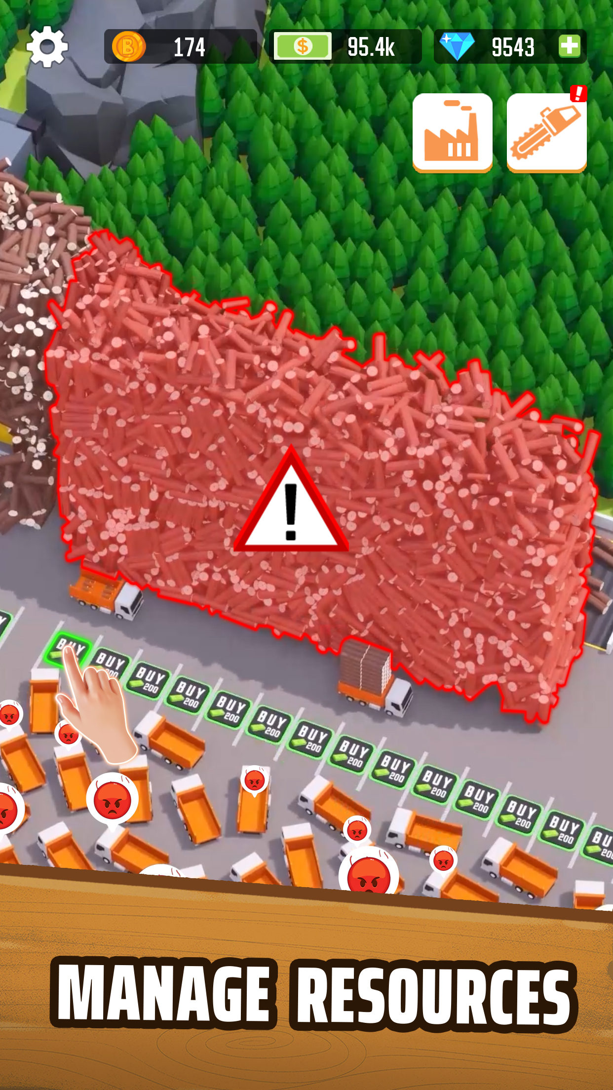 اسکرین شات 3 بازی Lumber Empire - Idle Games