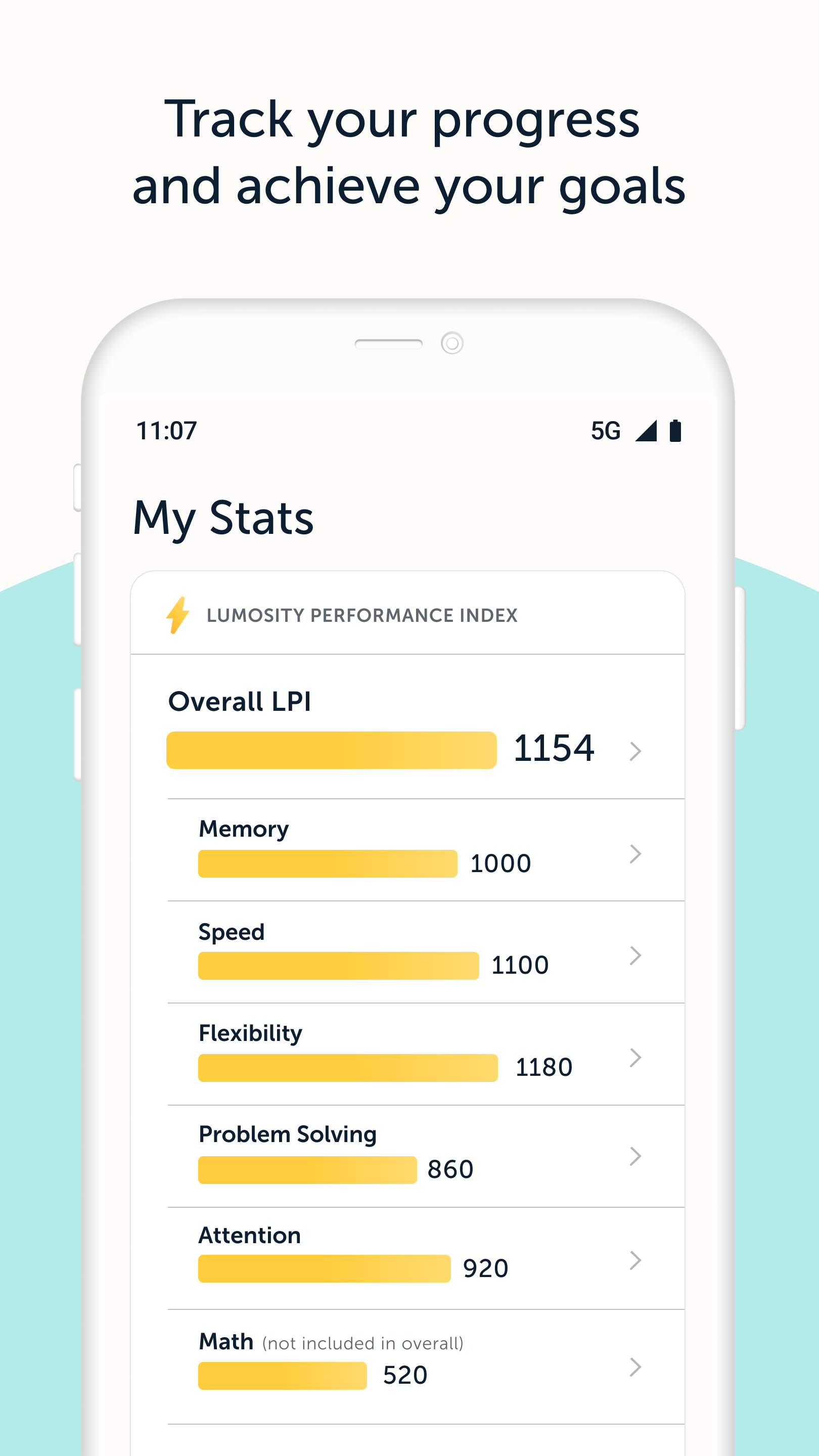 اسکرین شات 5 برنامه Lumosity: Brain Training Games