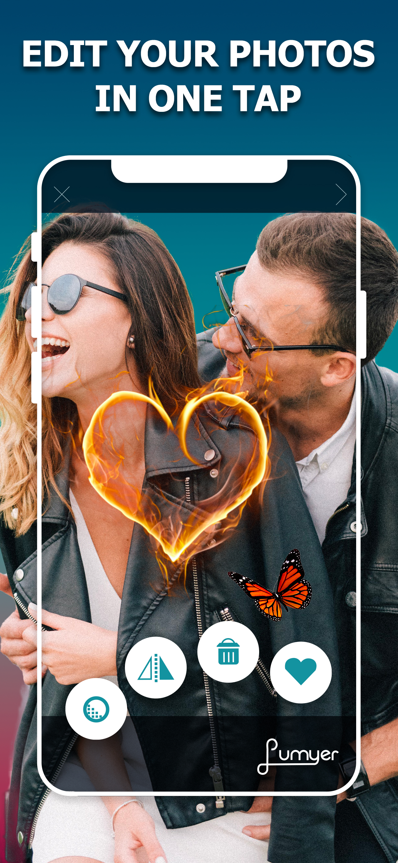 اسکرین شات 5 برنامه Lumyer Effects: Animate Photos