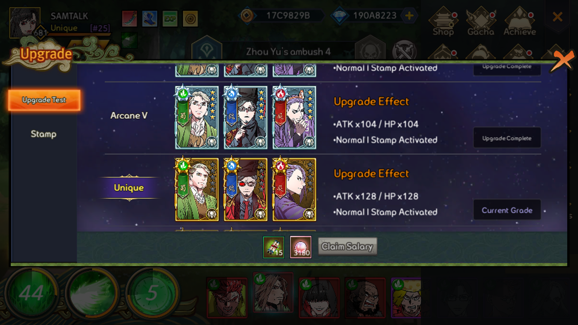 اسکرین شات 6 بازی Idle Three Kingdoms: Card RPG