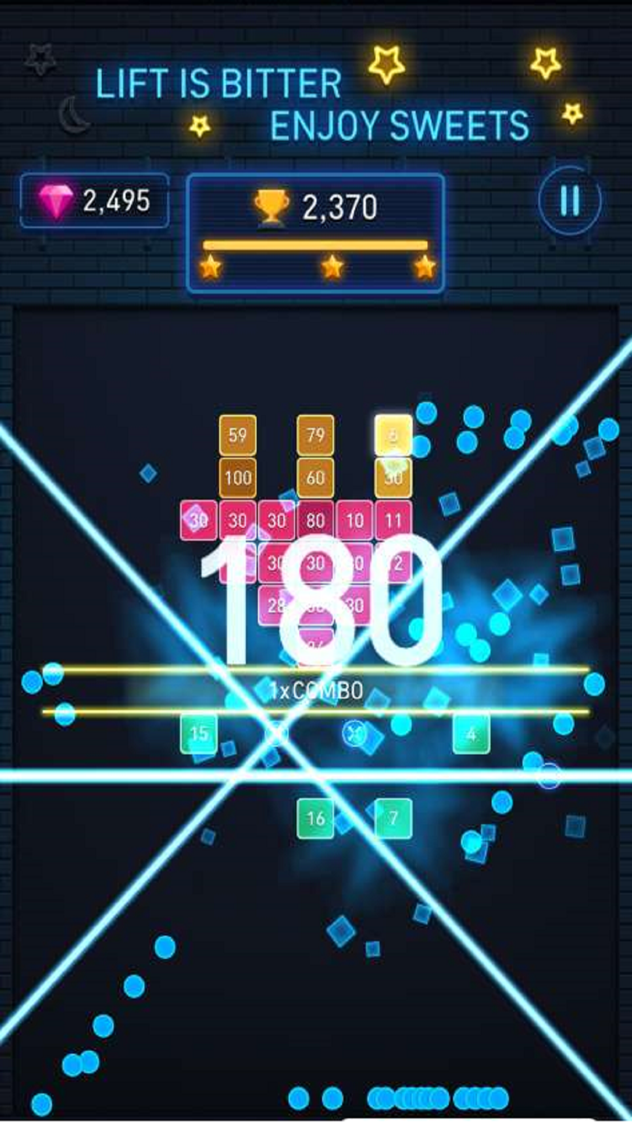 اسکرین شات 3 بازی Brick Breaker: Neon Brick Ball