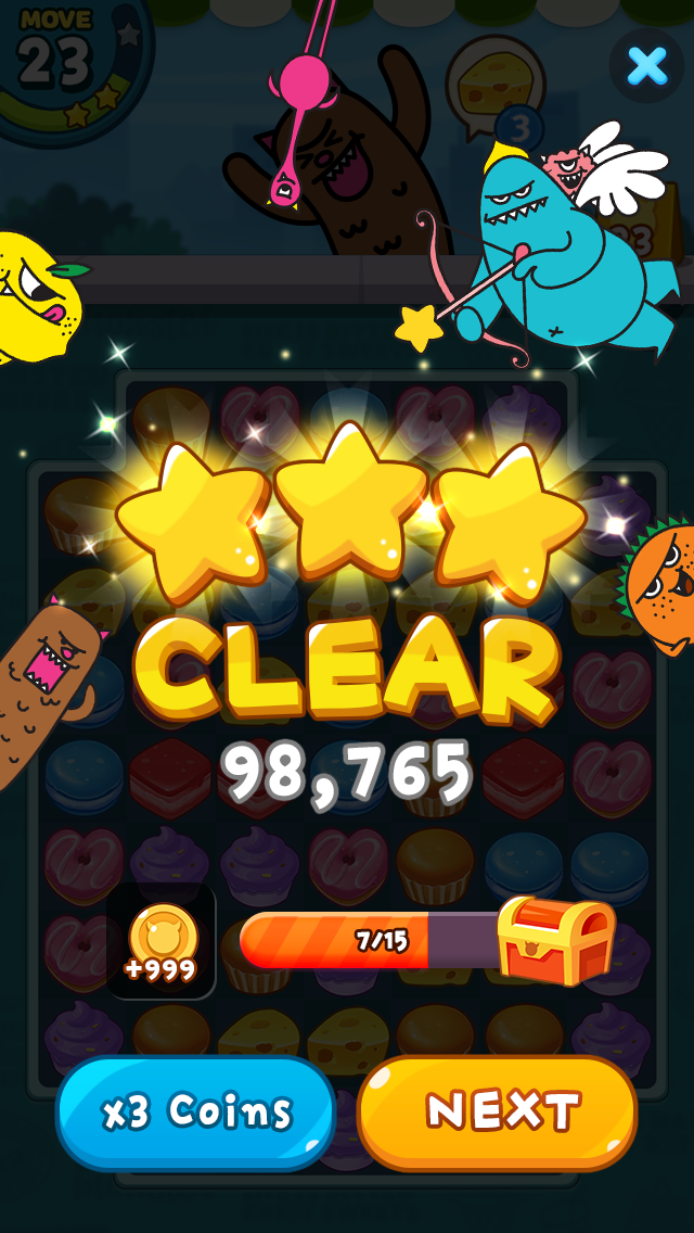اسکرین شات 4 بازی Sweet Monster Match3 Puzzle