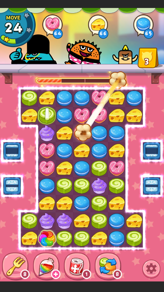 اسکرین شات 7 بازی Sweet Monster Match3 Puzzle