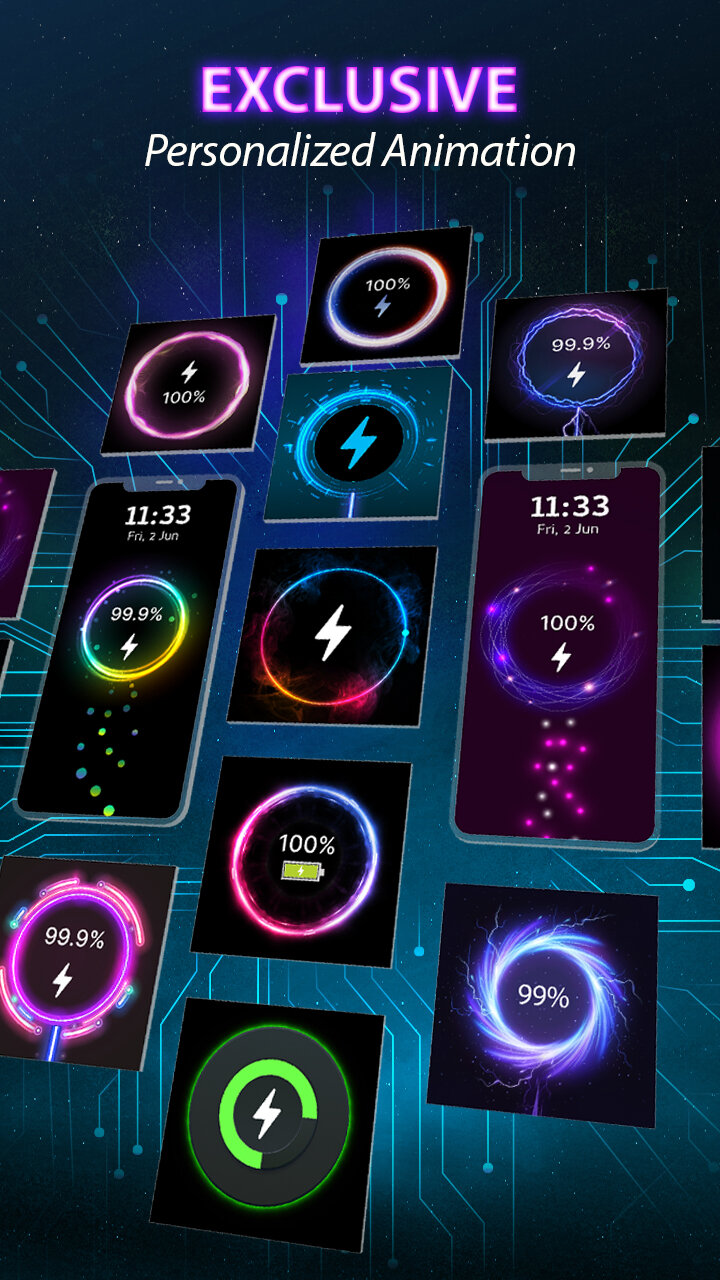 اسکرین شات 5 برنامه Battery Charger Animation Art