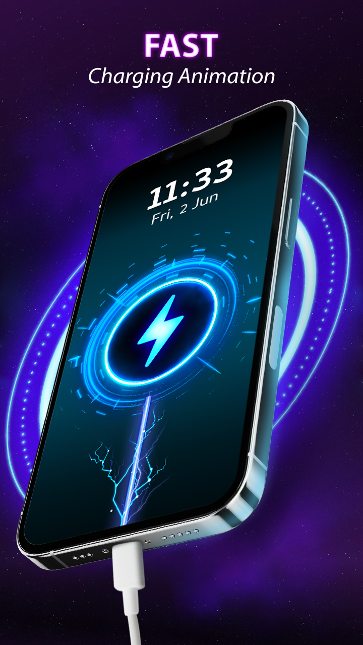 اسکرین شات 3 برنامه Battery Charger Animation Art