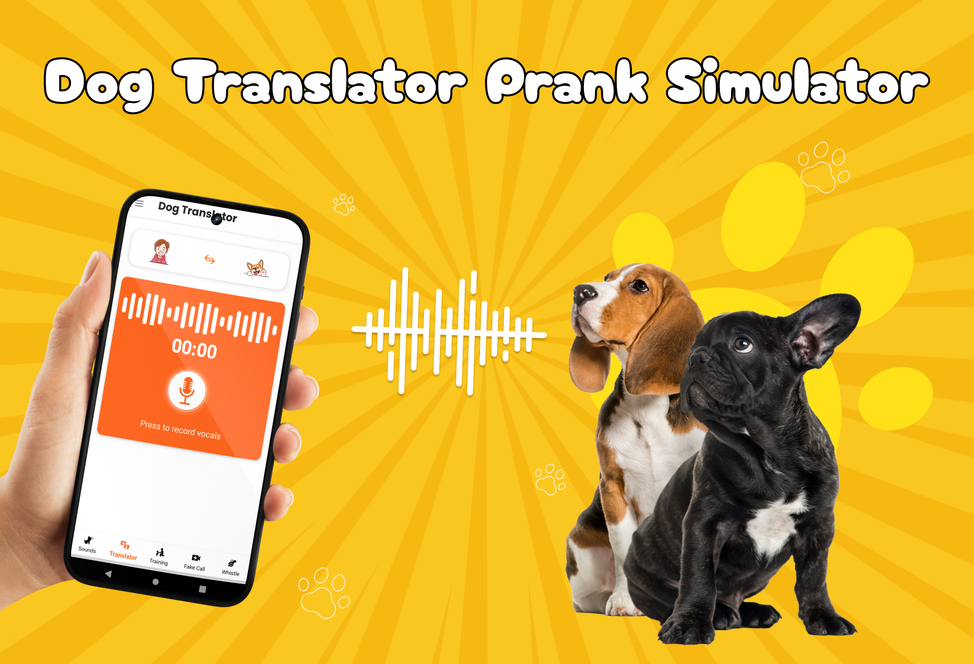 اسکرین شات 1 برنامه Dog Translator Prank Simulator