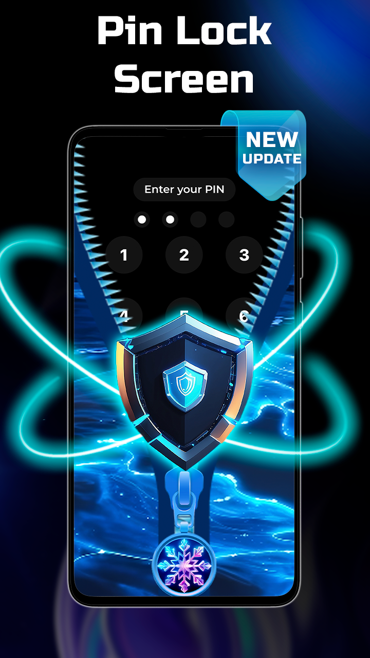 اسکرین شات 3 برنامه Zipper Lock Screen Wallpapers