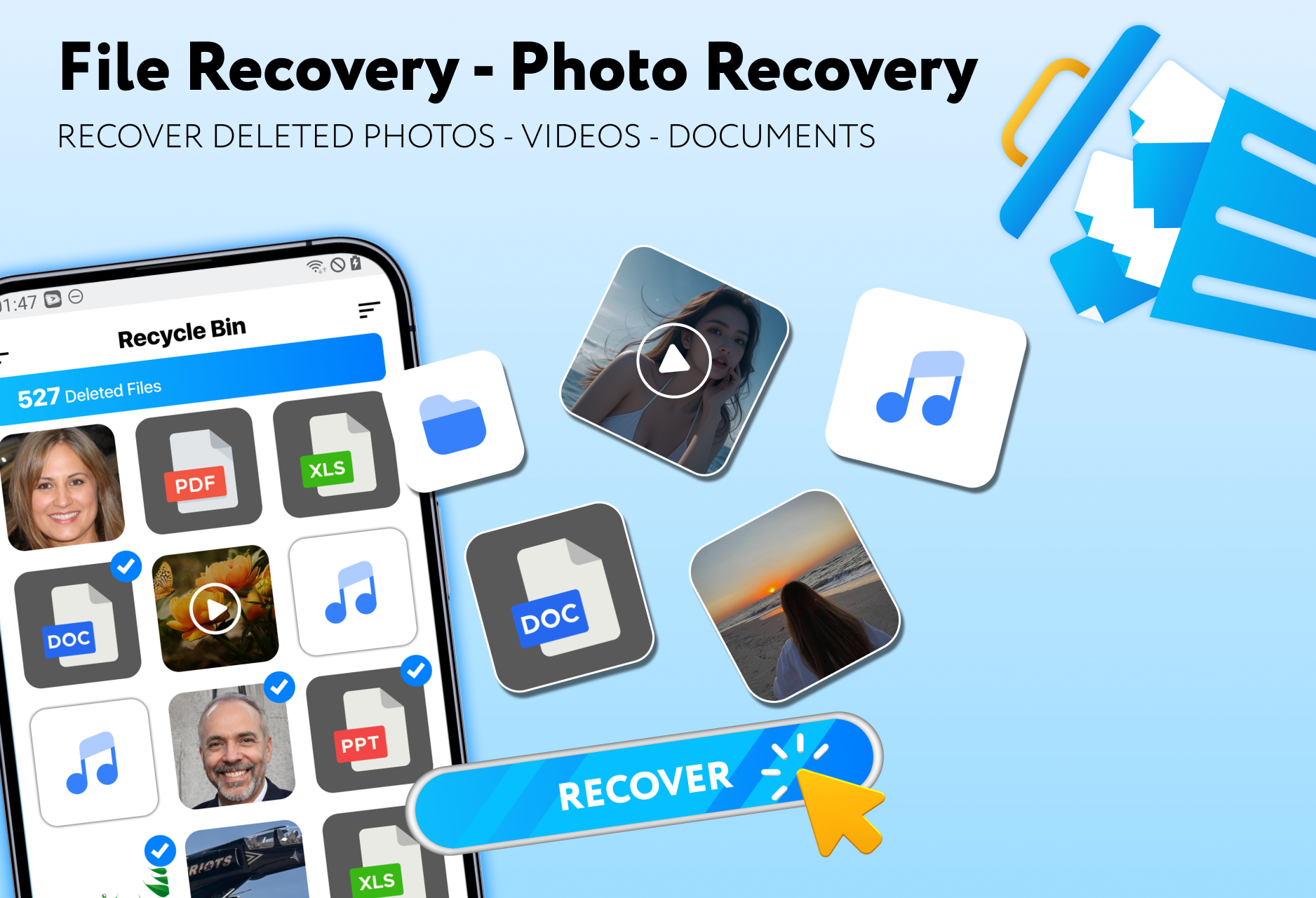 اسکرین شات 1 برنامه File Recovery Photo Recovery