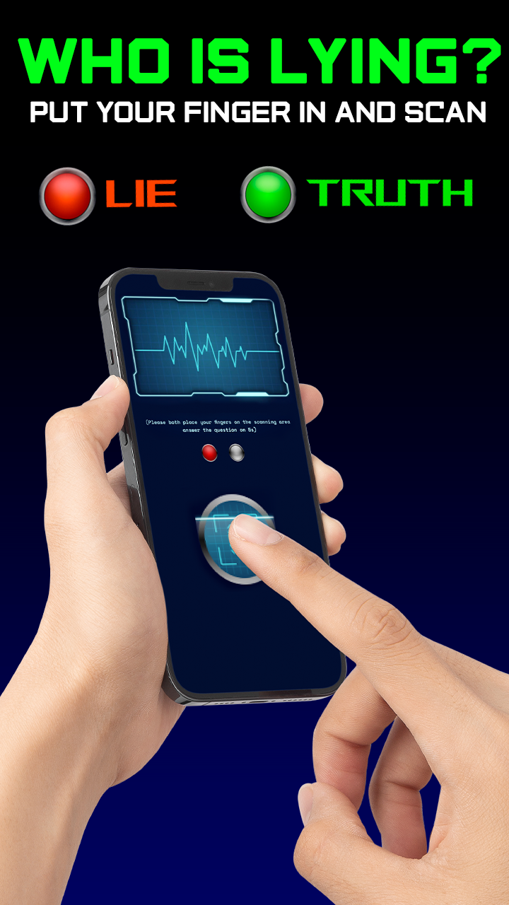 اسکرین شات 2 برنامه Lie Detector Test : Prank App