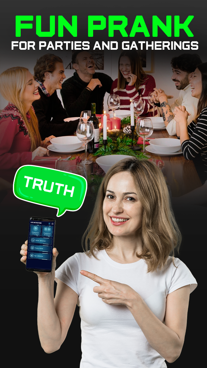 اسکرین شات 1 برنامه Lie Detector Test : Prank App