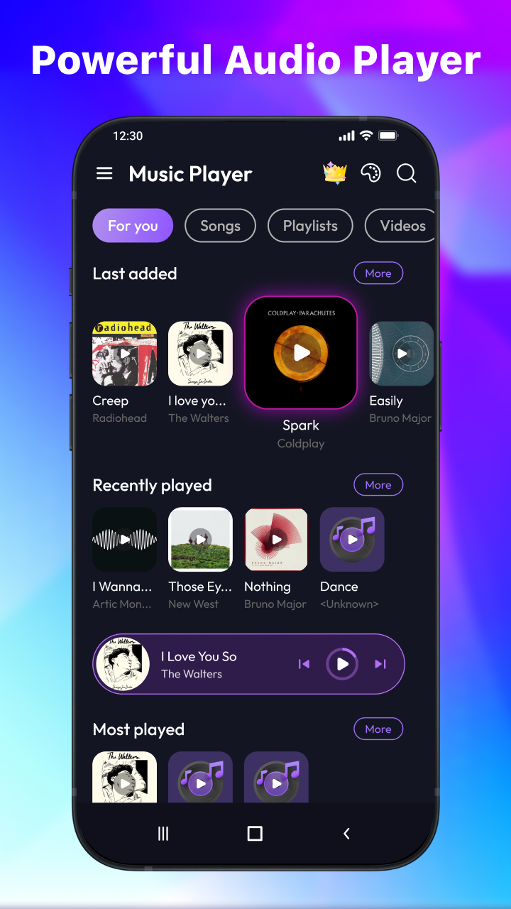 اسکرین شات 5 برنامه Offline Music Player - MP3 App