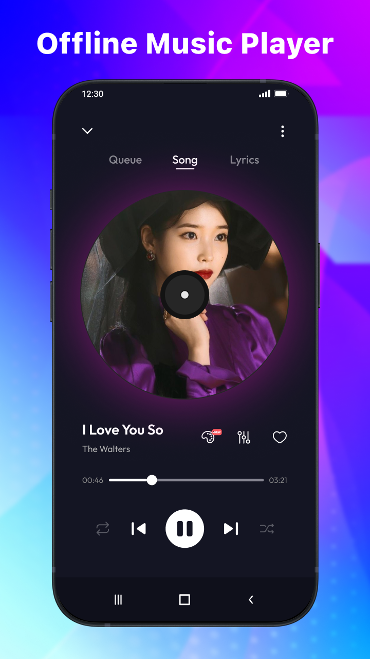 اسکرین شات 2 برنامه Offline Music Player - MP3 App