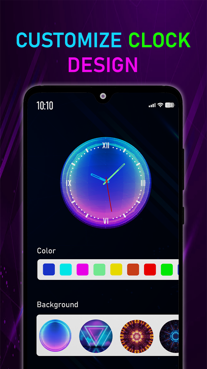 اسکرین شات 5 برنامه Neon Digital Clock Smart Watch
