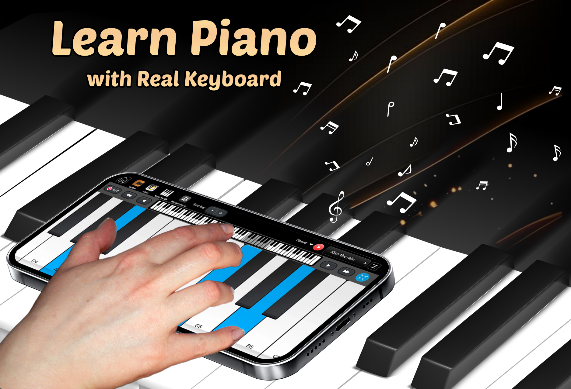 اسکرین شات 1 برنامه Learn Piano - Piano lessons