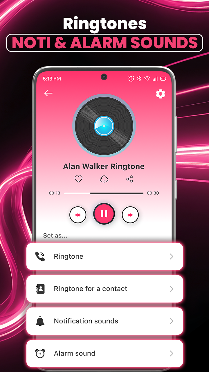 اسکرین شات 3 برنامه Ringtones Music & Wallpapers