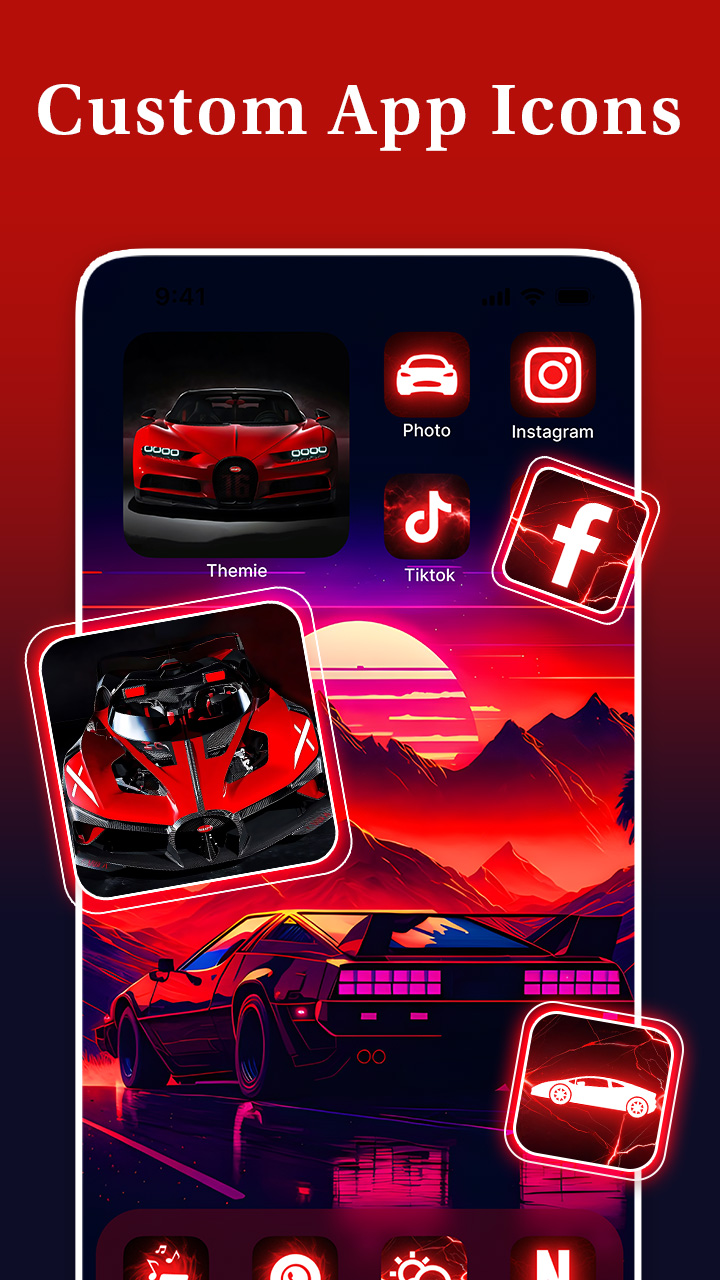 اسکرین شات 3 برنامه Themes - Wallpapers & Widgets
