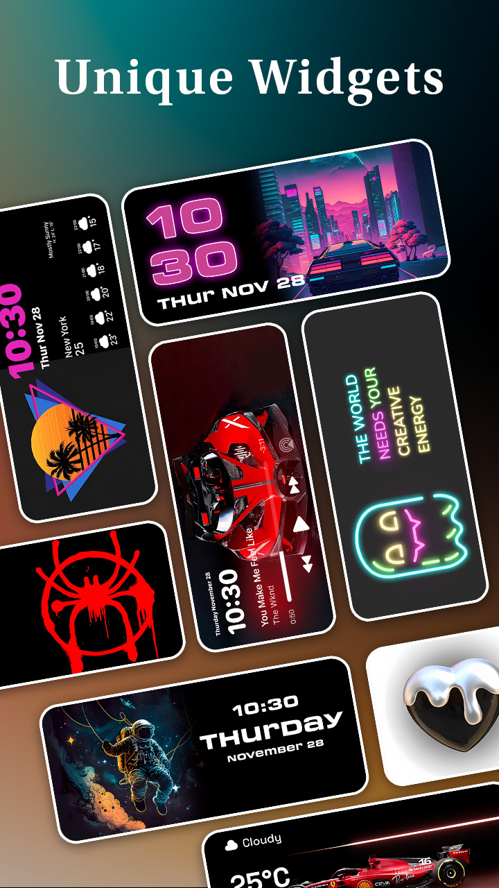 اسکرین شات 4 برنامه Themes - Wallpapers & Widgets