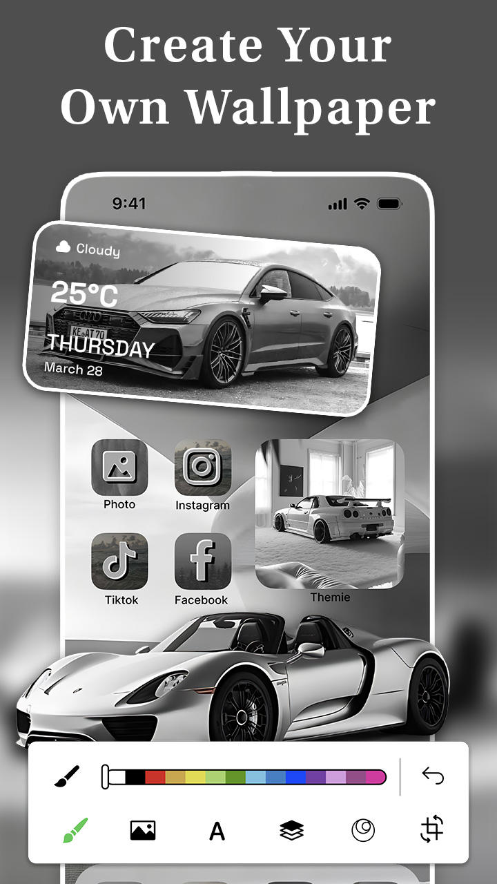 اسکرین شات 8 برنامه Themes - Wallpapers & Widgets