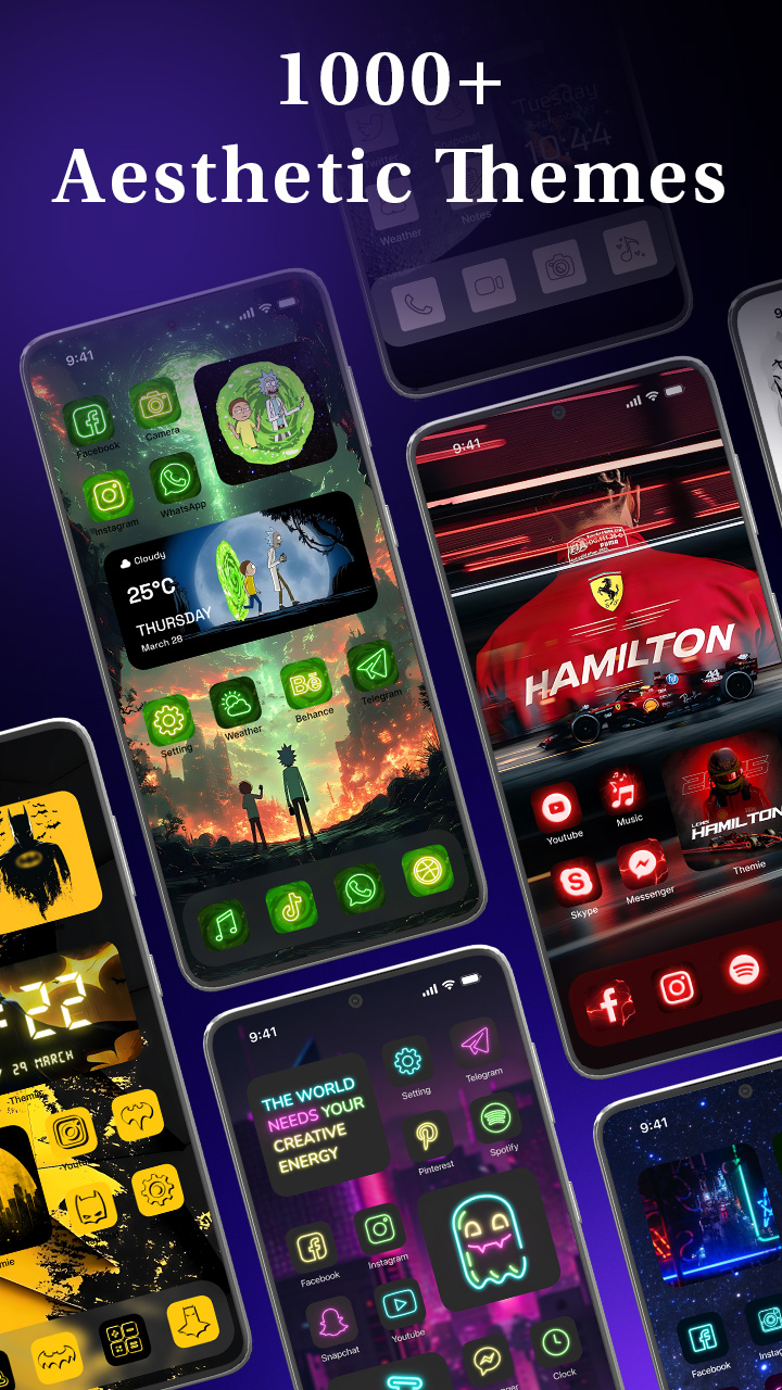 اسکرین شات 1 برنامه Themes - Wallpapers & Widgets