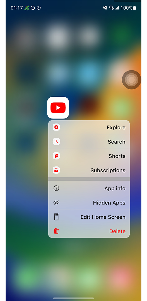 اسکرین شات 7 برنامه Launcher iOS 26