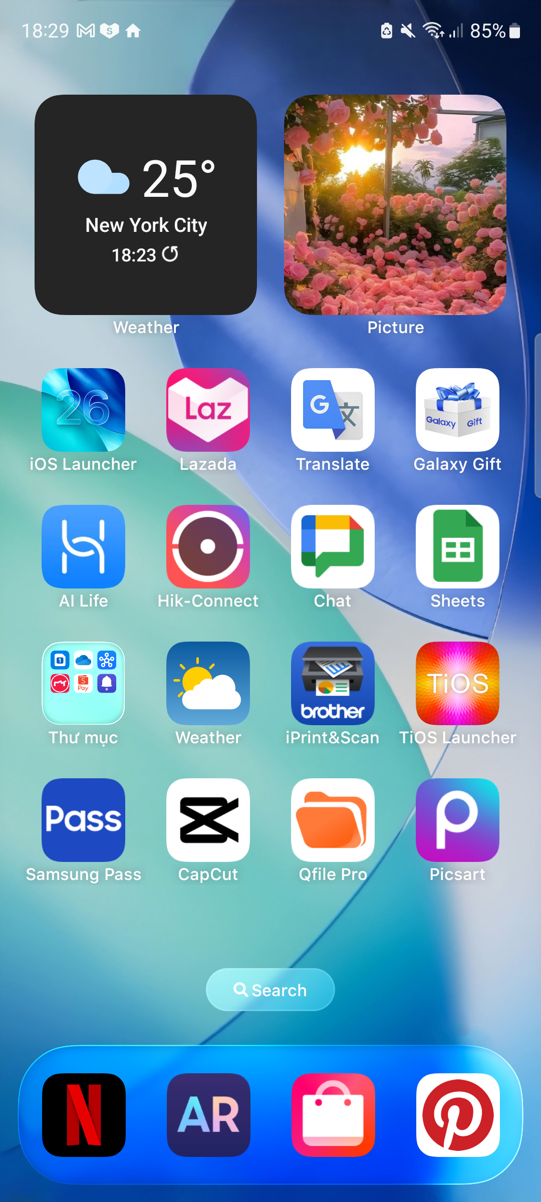 اسکرین شات 1 برنامه Launcher iOS 26