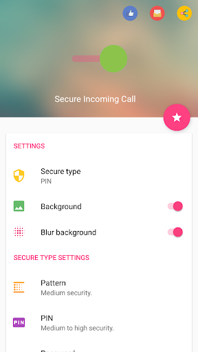 اسکرین شات 1 برنامه Secure Incoming Call