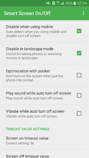 اسکرین شات 4 برنامه Smart Screen On/Off Auto