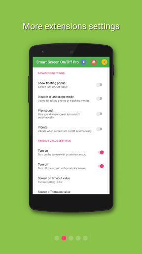 اسکرین شات 3 برنامه Smart Screen On Off (New)