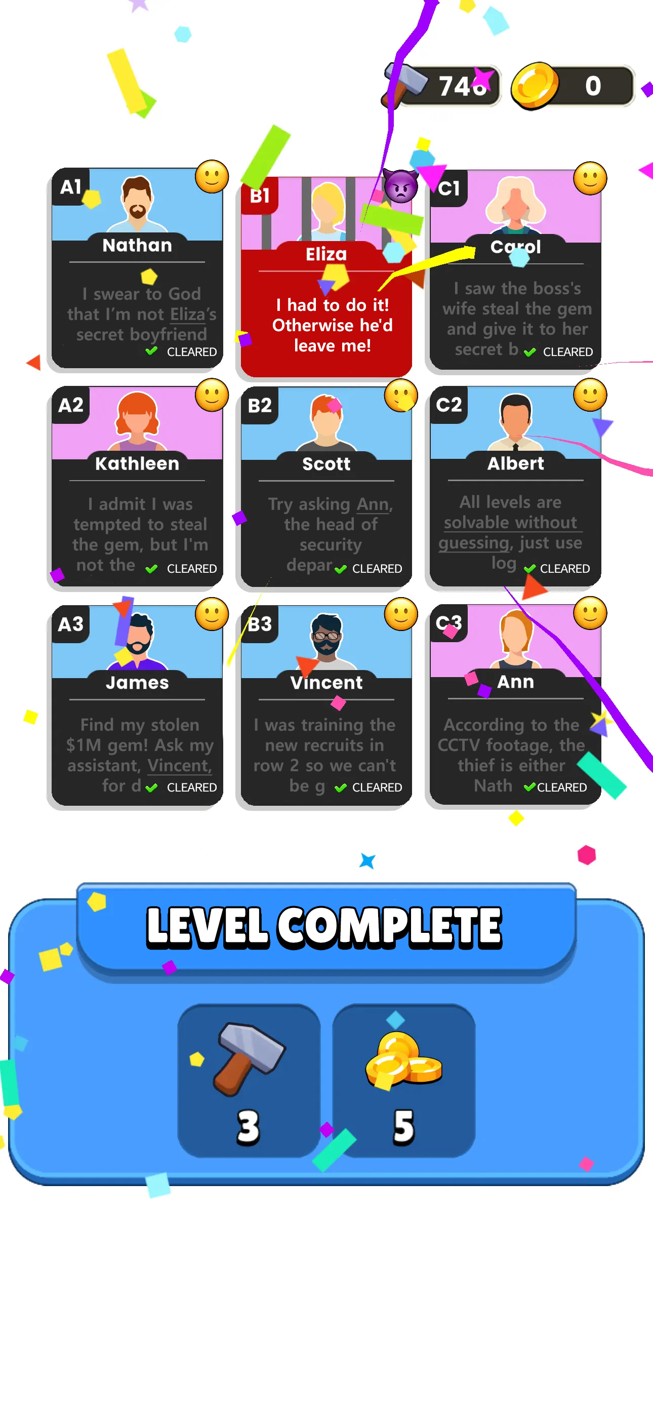 اسکرین شات 4 بازی Clue Master - Logic Puzzles