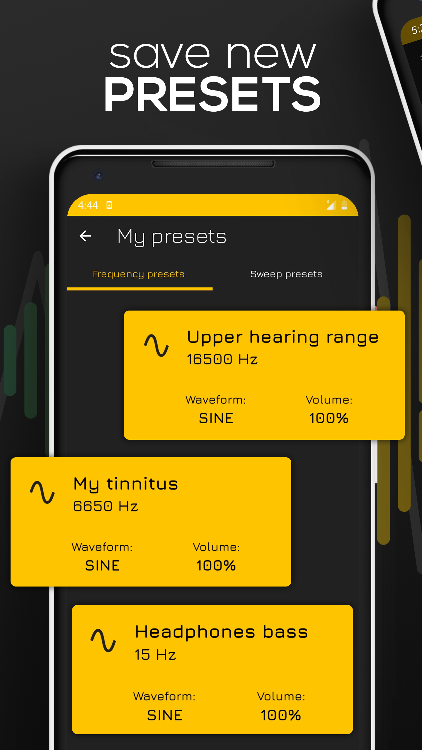 اسکرین شات برنامه Frequency Sound Generator 6