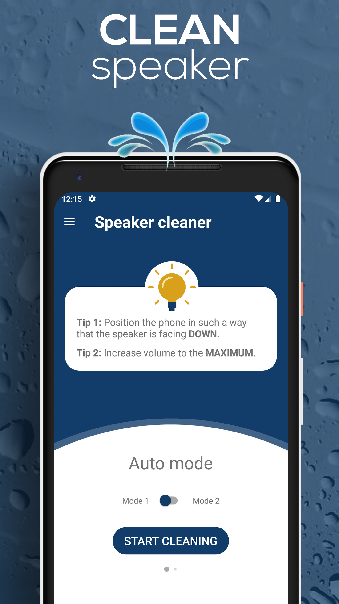 اسکرین شات 3 برنامه Speaker Cleaner - Remove Water