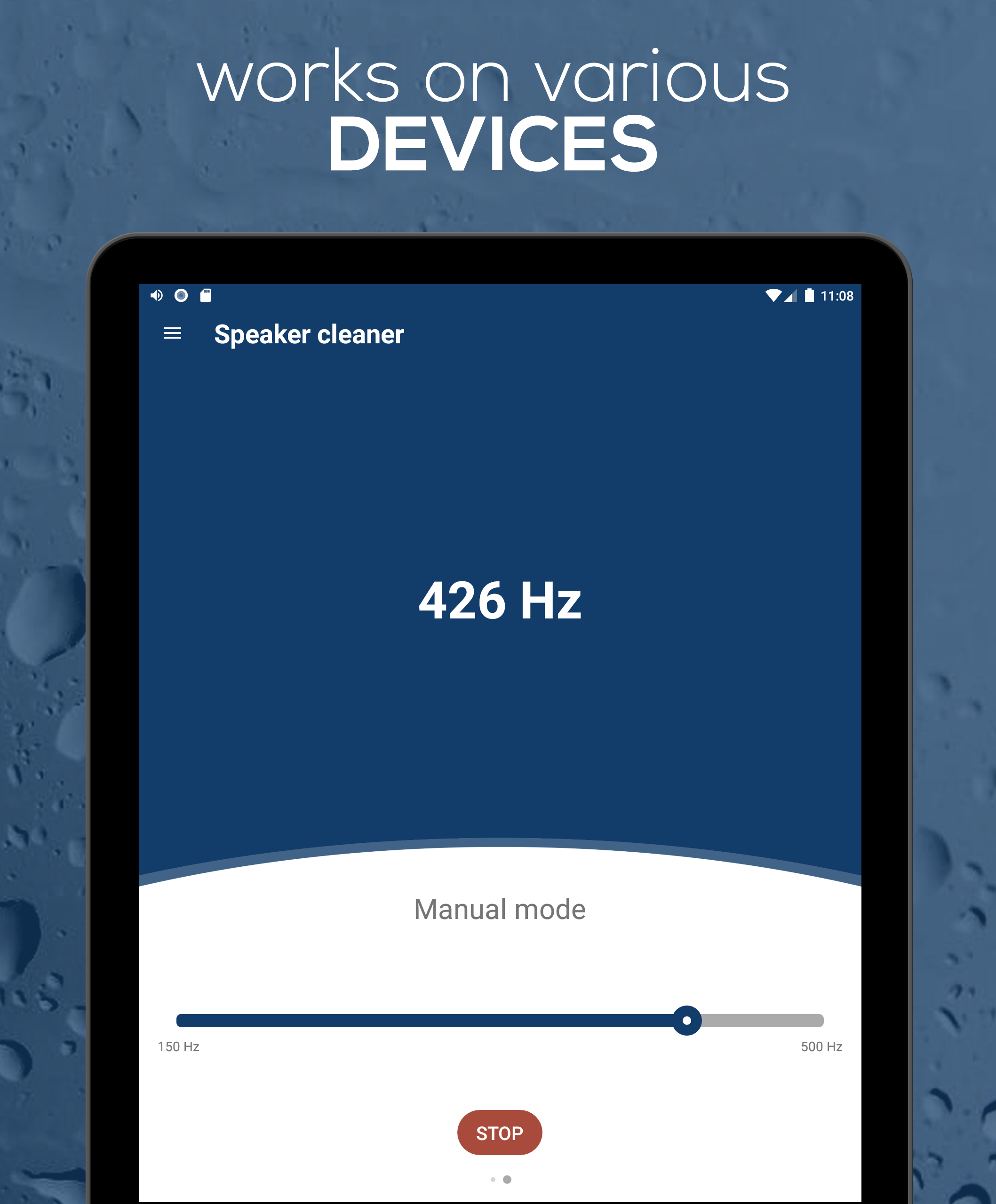اسکرین شات 1 برنامه Speaker Cleaner - Remove Water