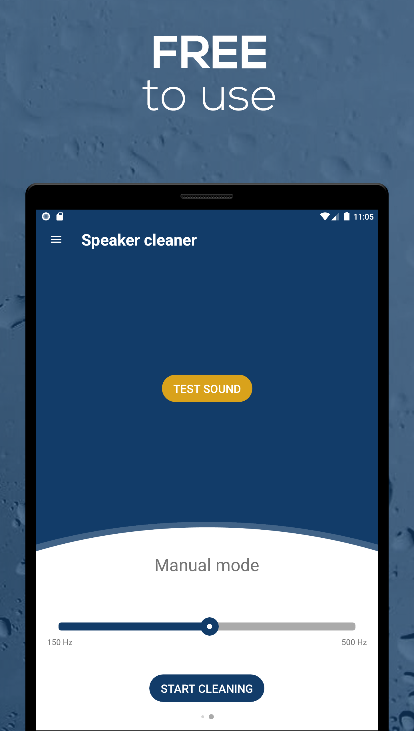 اسکرین شات 2 برنامه Speaker Cleaner - Remove Water