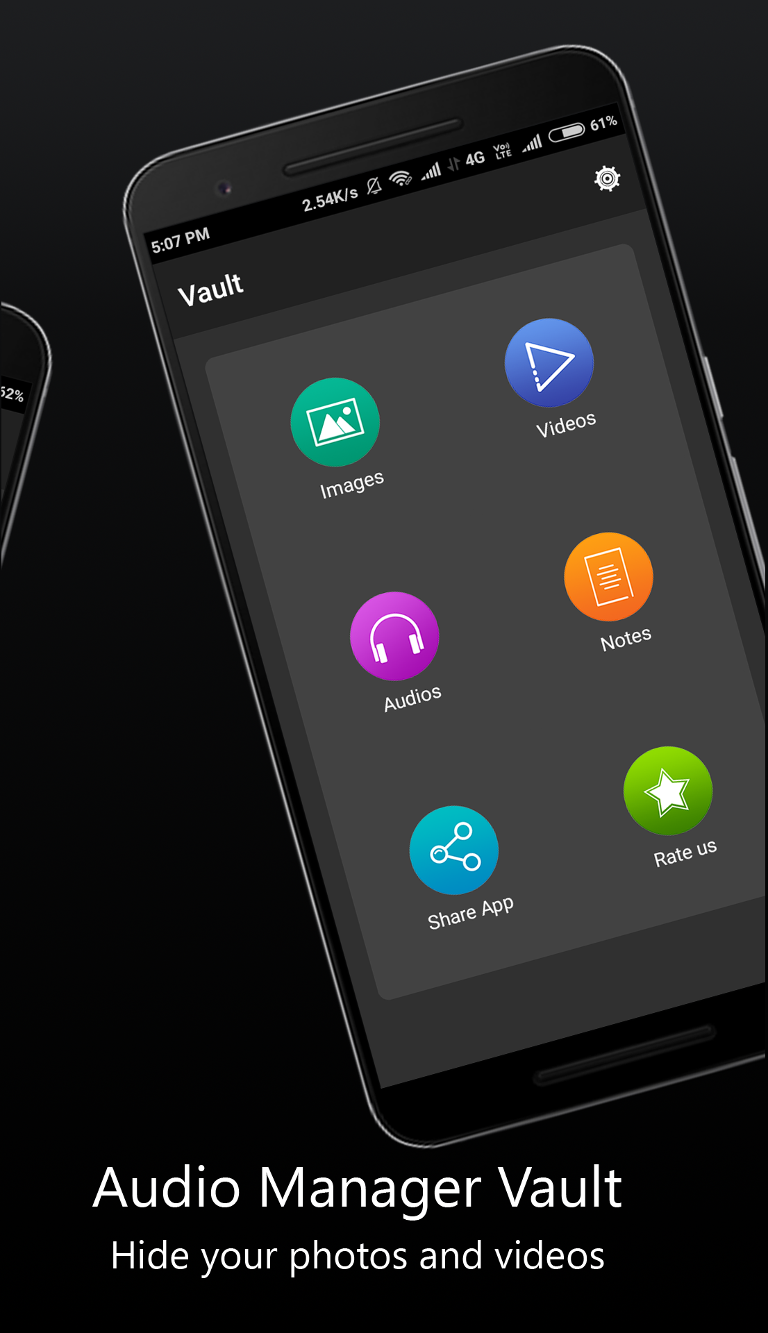 اسکرین شات 3 برنامه Audio Manager : Gallery Lock