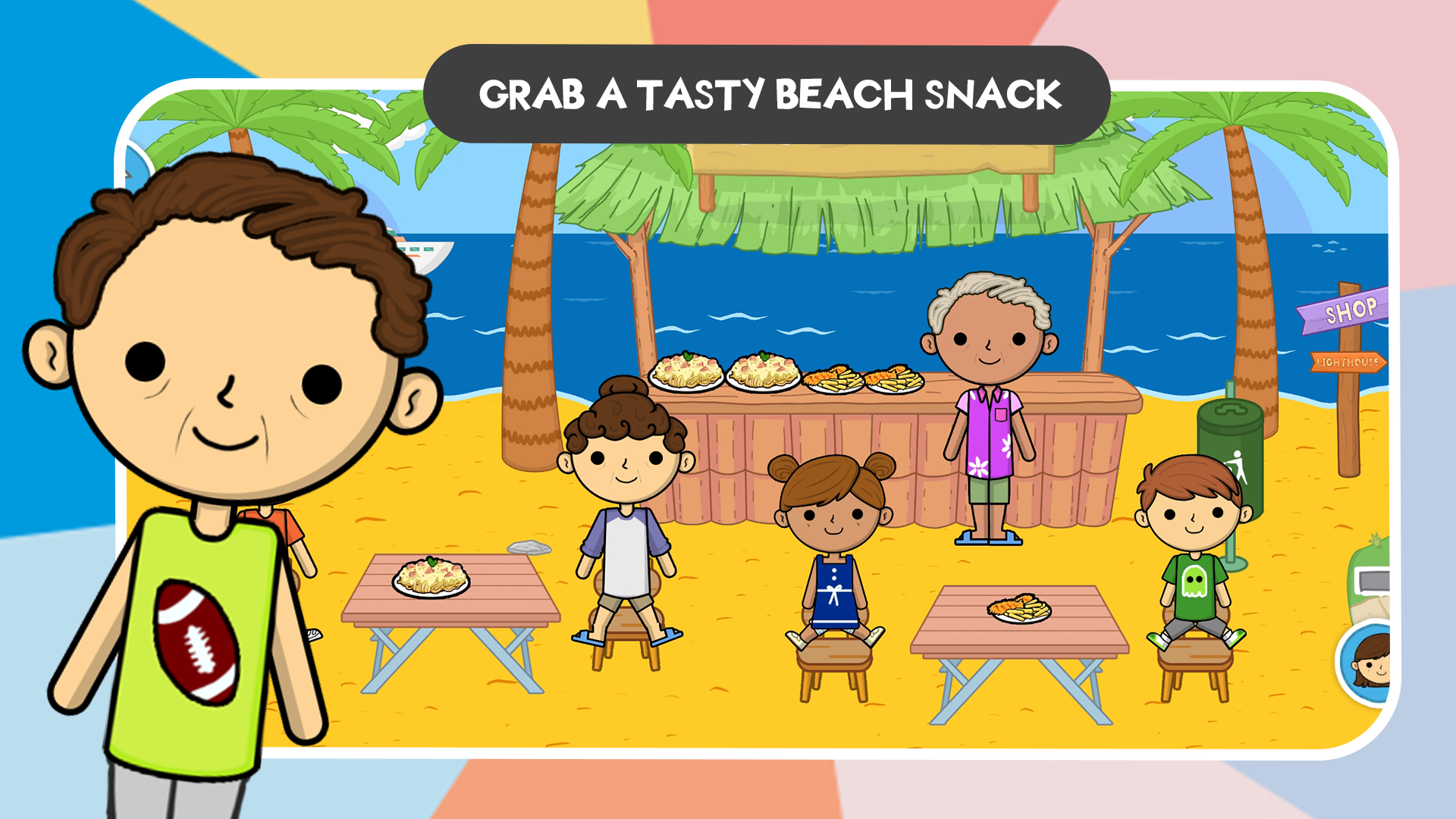 اسکرین شات 3 بازی Lila's World: Beach Holiday