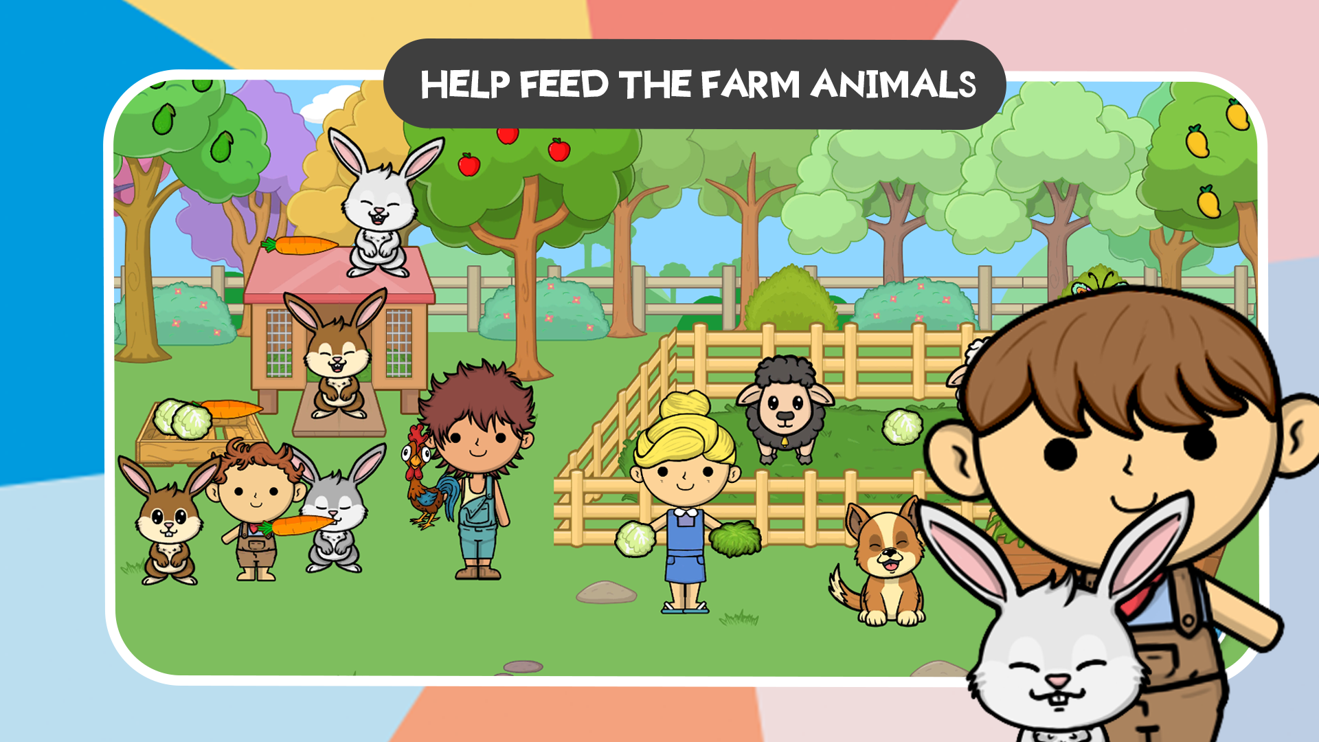اسکرین شات 3 بازی Lila's World:Farm Animal Games