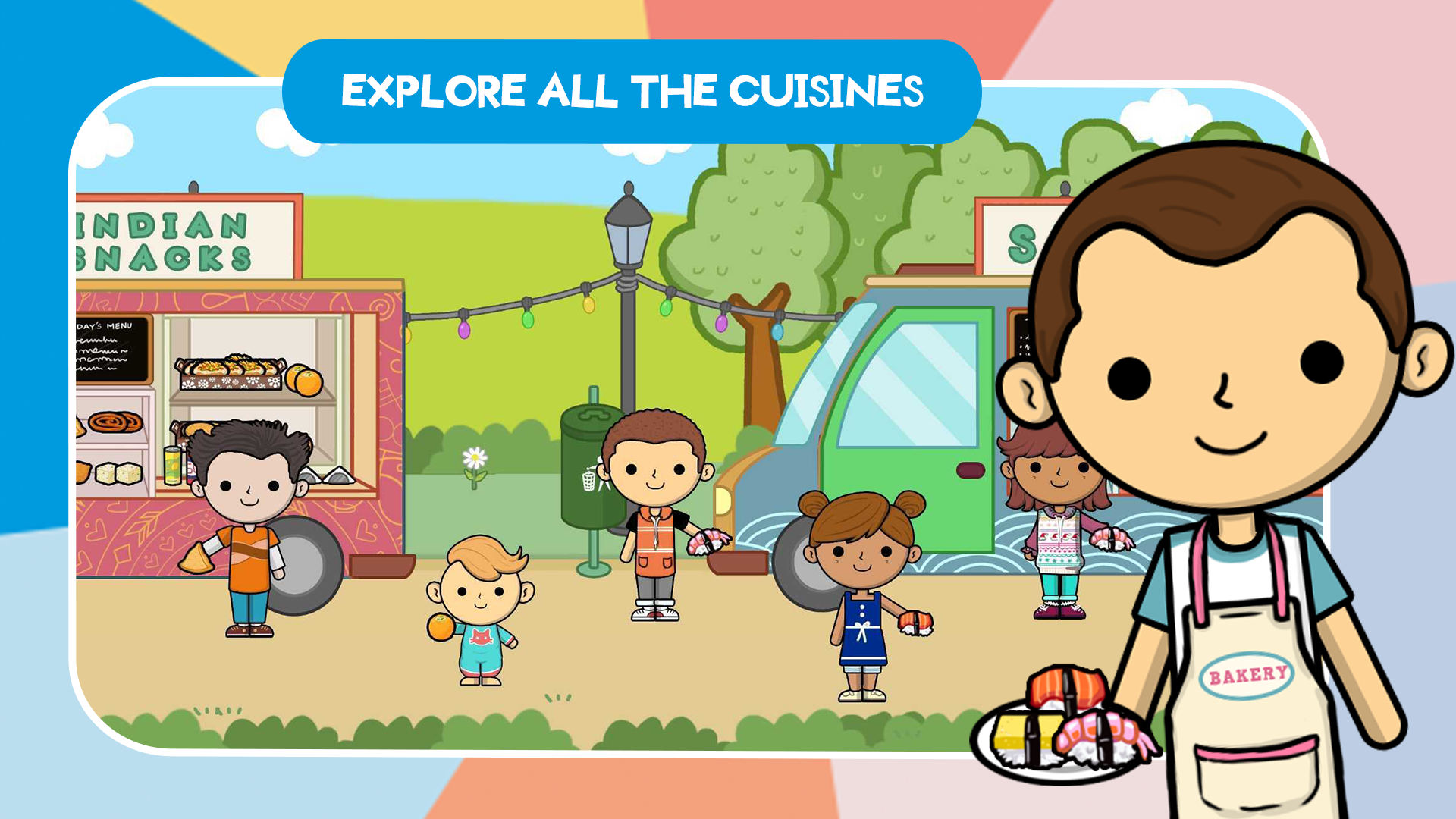 اسکرین شات 8 بازی Lila's World: Restaurant Play